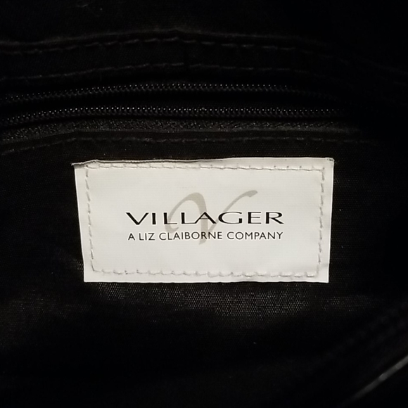 EUC Villager Liz Claiborne Black Handbag. - Picture 2 of 9